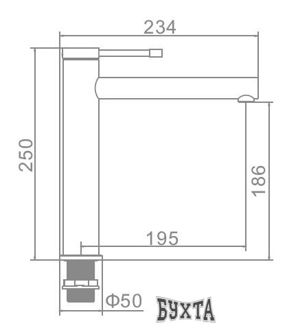 Смеситель Ledeme L1147