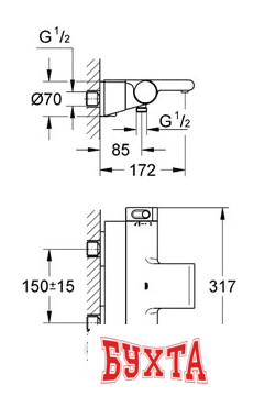 Смеситель Grohe Grohtherm 2000 NEW 34464001