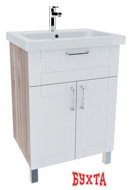 Мебель для ванных комнат IDDIS Тумба New Sena 60 NSE60W2i95 с умывальником 0146000i28