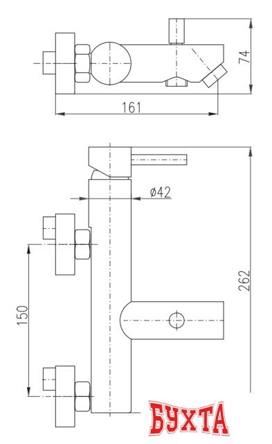 Смеситель Slezak RAV Seina SE954.5CMAT (черный)