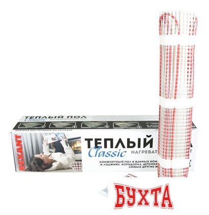 Нагревательный мат Rexant Classic RNX-6.0-900 6.0 кв.м. 900 Вт