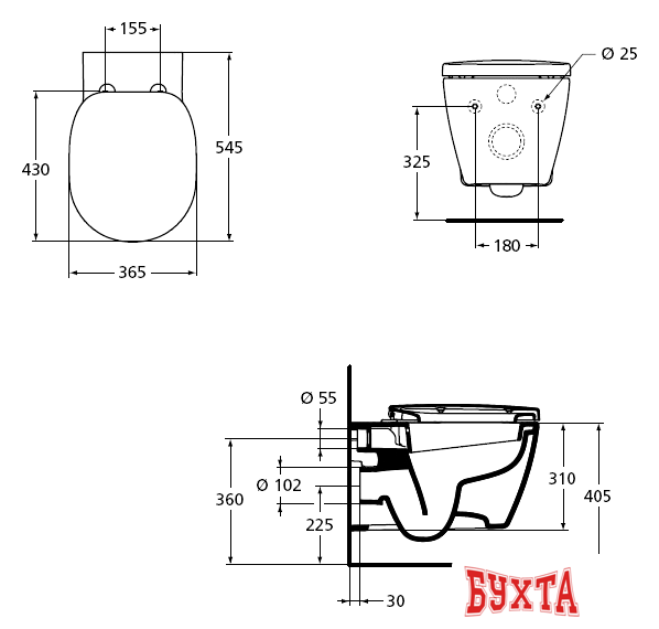 Унитаз Ideal Standard Connect Set W941102