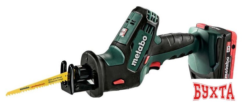 Сабельная пила Metabo SSE 18 LTX Compact 602266800 (с 2-мя АКБ, кейс)