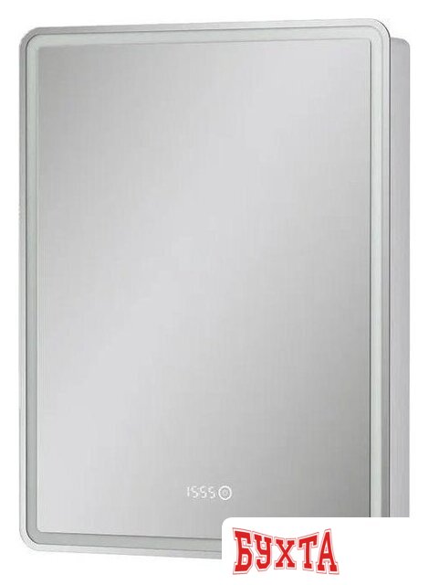 Мебель для ванных комнат EQUIL Шкаф с зеркалом Nice LED 60 с часами (правый)