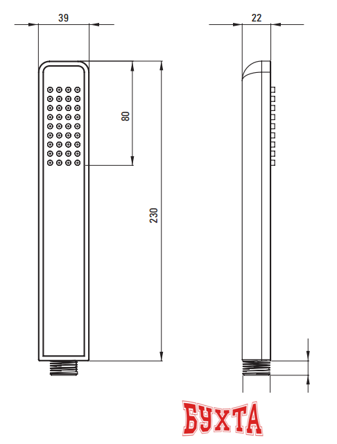 Душевой гарнитур  Deante Hiacynt Bianco NQH_A41K
