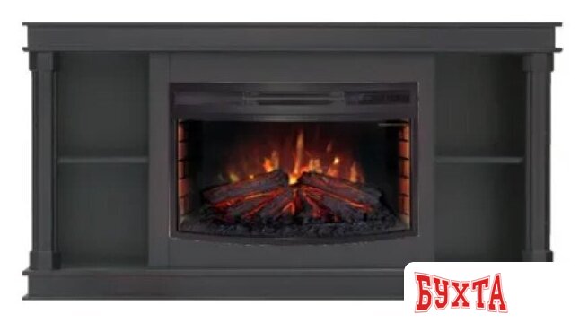 Каминокомплект Смолком Brittany FS25 + Firefield 25 S IR Венге (шпон красное дерево)