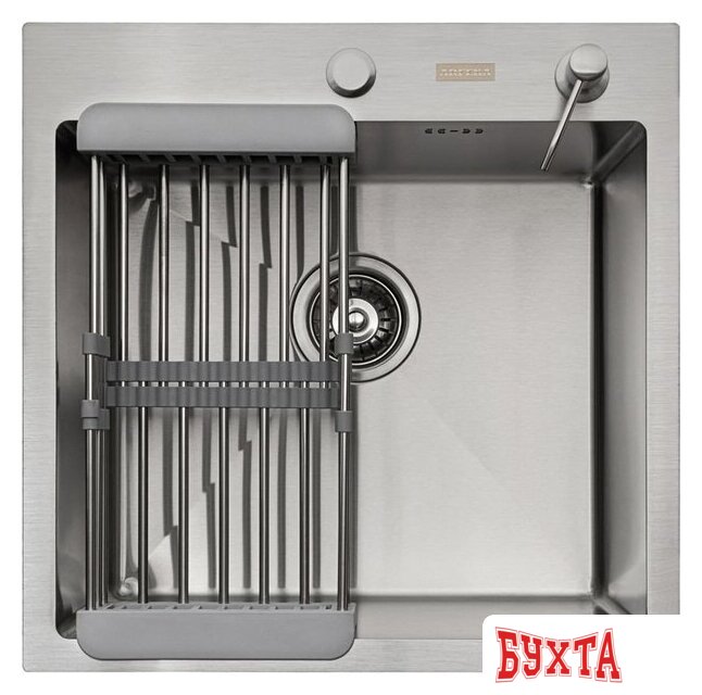 Кухонная мойка ARFEKA ECO AR мойка 500*500, коландер, дозатор SATIN