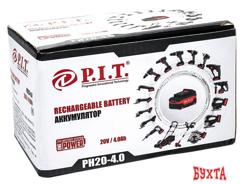 Аккумулятор P.I.T. PH20-4.0 (20В/4 Ah)