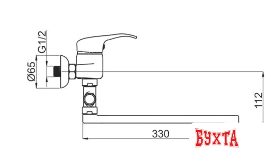 Смеситель Rubineta P-12/C Star (P2CK01)