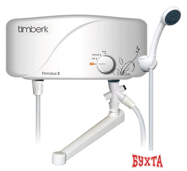 Проточный электрический водонагреватель кран+душ Timberk Primalux WHEL-7 OSC (душ+кран)