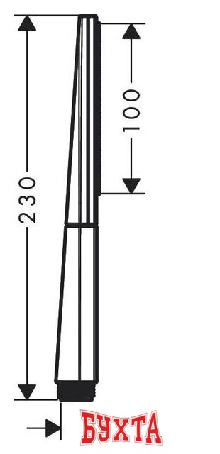 Душевой гарнитур  Hansgrohe Rainfinity 100 1jet 26866670