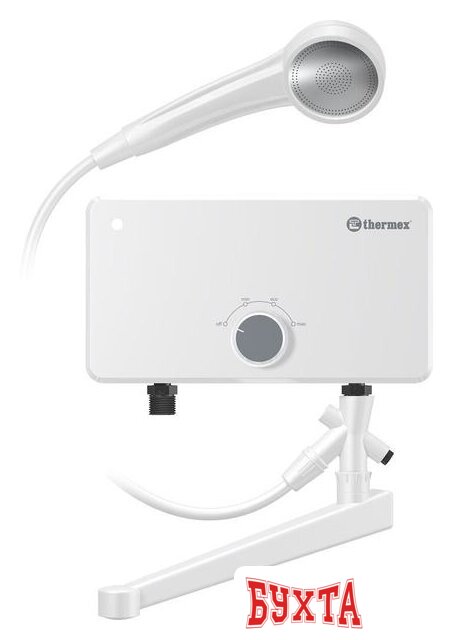 Проточный электрический водонагреватель кран+душ Thermex Urban 6500 combi
