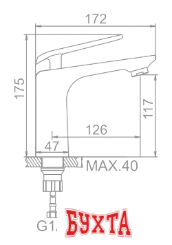 Смеситель Ledeme L1074B