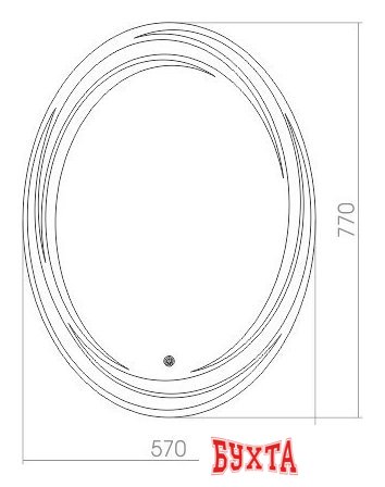 Мебель для ванных комнат Silver Mirrors Зеркало Нормандия 57x77 ФР-00000936