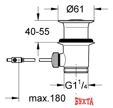 Донный клапан Grohe 28910000