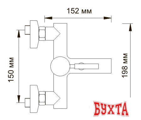 Смеситель Wasserkraft Main 4101