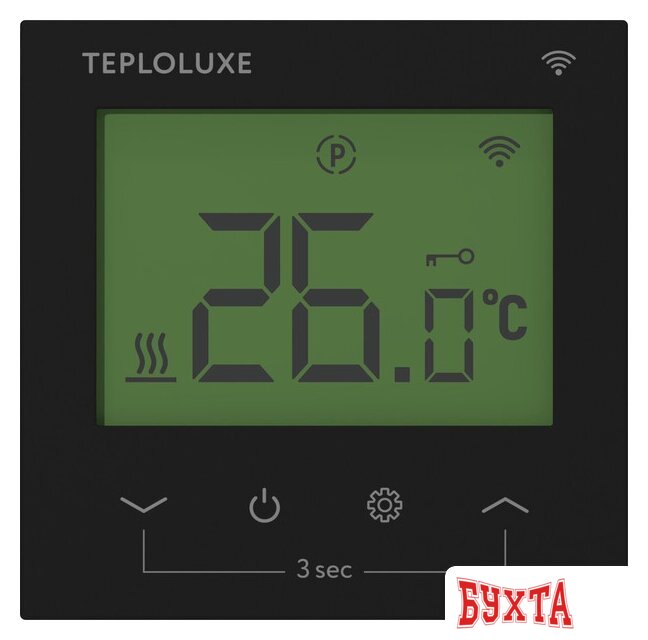 Терморегулятор Теплолюкс Pontus WiFi (черный)