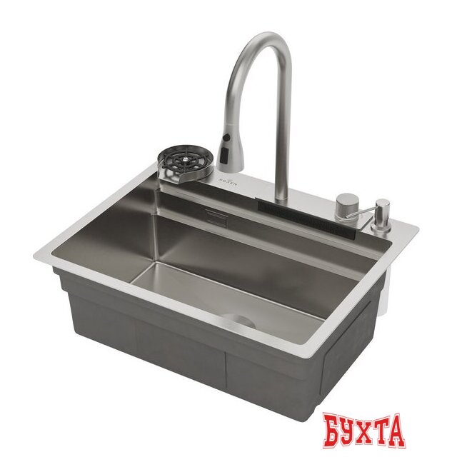 Кухонная мойка Roxen Stage Plus 560250-60 многофункциональная 8 в 1 (60*48/сатин)