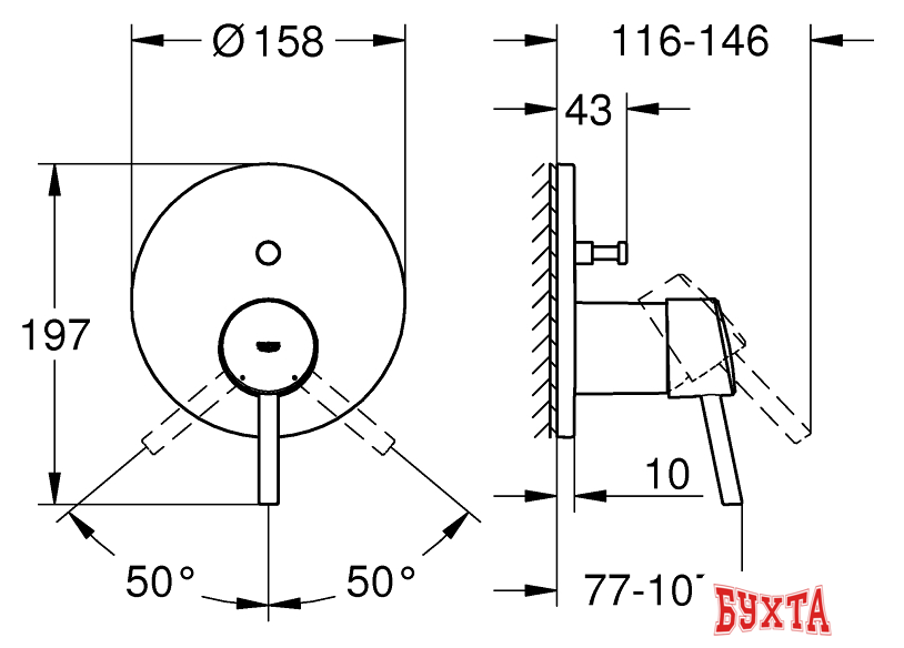 Смеситель Grohe Concetto 24054001