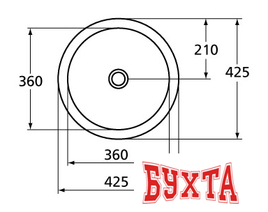 Умывальник Ideal Standard Strada K078301 42.5x42.5