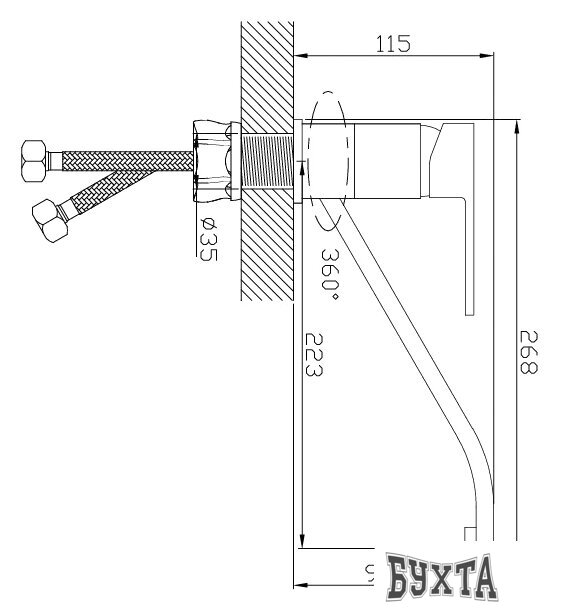 Смеситель Diadonna D80-449106