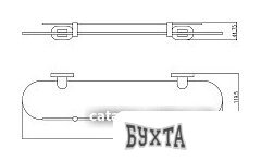 Мебель для ванных комнат Slezak RAV Полка Yukon YUA0900-50CMAT