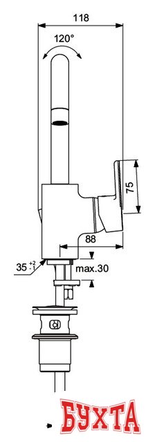 Смеситель Ideal Standard Vito [B0410AA]