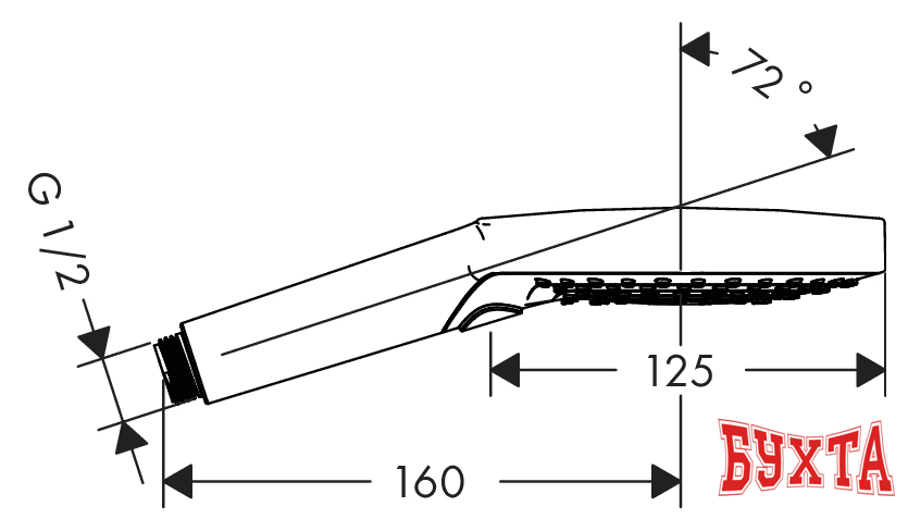 Душевая лейка Hansgrohe Raindance Select S 120 3jet [26530400]