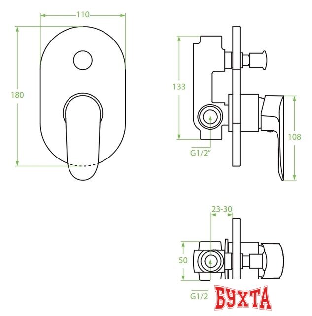 Смеситель Laveo Appia BLP 00PD