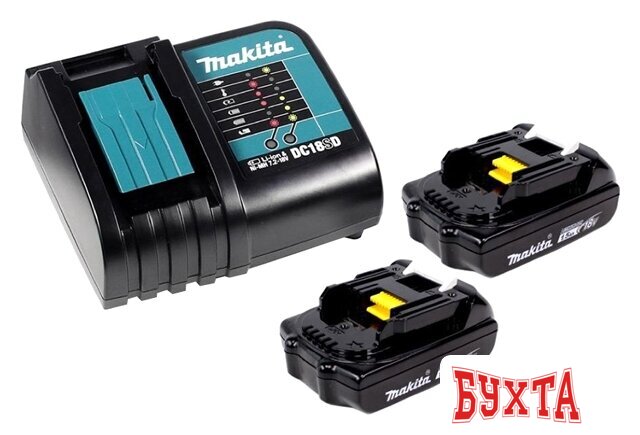 Аккумулятор с зарядным устройством Makita BL1815N + DC18SD (18В/1.5 а*ч + 7.2-18В)