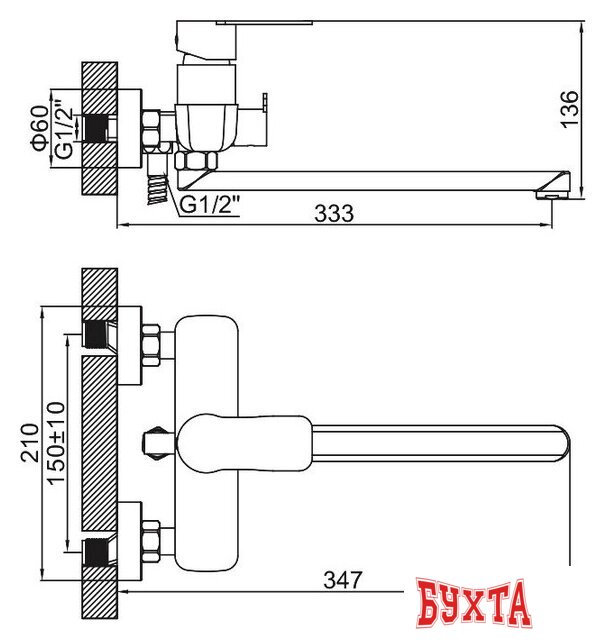 Смеситель Ledeme L72218