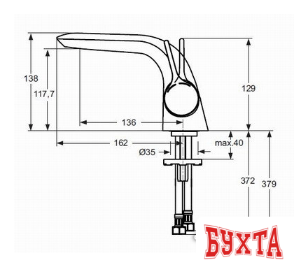 Смеситель Ideal Standard Melange A4260AA