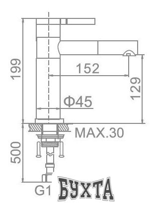 Смеситель Ledeme H52 L1152