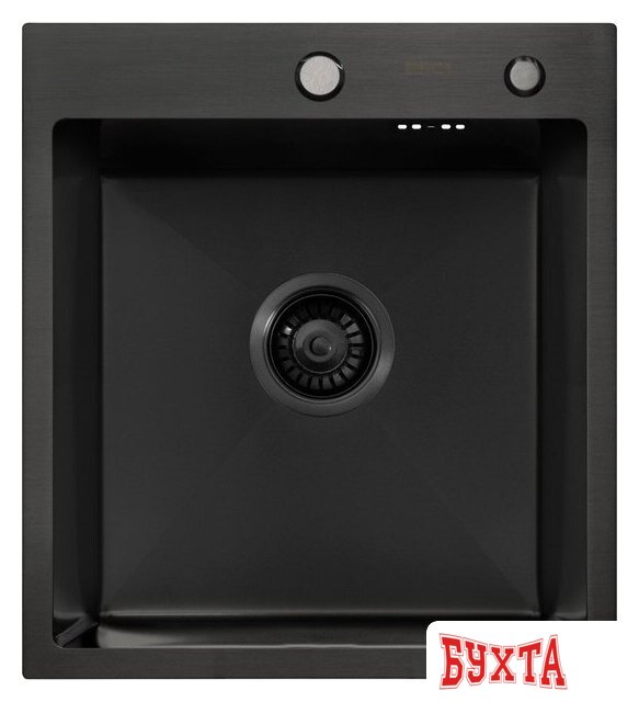 Кухонная мойка ARFEKA ECO AR 450*500 BLACK PVD NANO