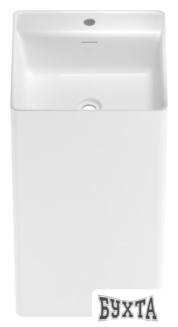 Умывальник Wellsee Pure BY Wellsee 230715000 (отдельностоящий, с отверстием под смеситель, матовый белый)