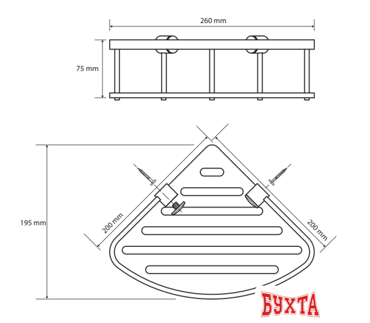 Мыльница Bemeta Cytro 146208376