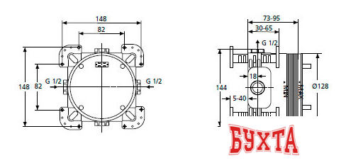 Монтажная коробка Ideal Standard A1000NU