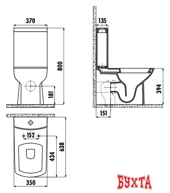 Унитаз Creavit Lara LR360-11CB00E-0000