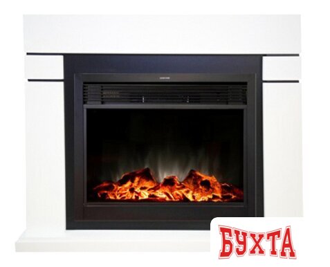 Каминокомплект Smolcom Lindos MB/JUP/SYM26 с RealFlame Moonblaze Deluxe-S BL LT (белый)
