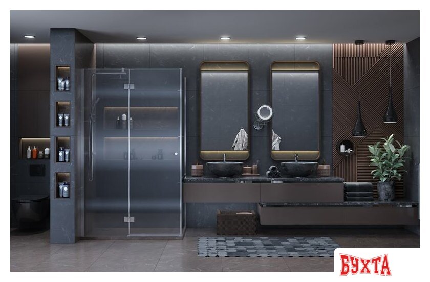Душевой уголок Ambassador Diamond 12011104L 120х80