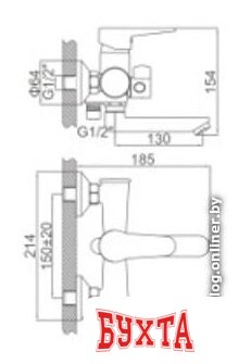 Смеситель Loffrey LF83112B