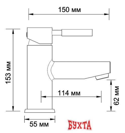 Смеситель Wasserkraft Main 4103