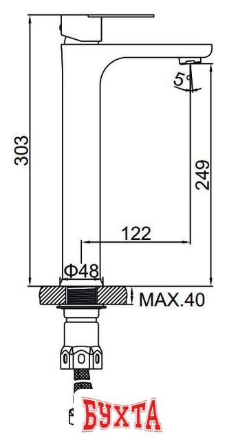 Смеситель Ledeme L71118B