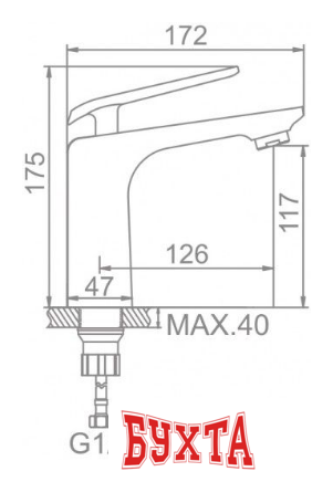 Смеситель Ledeme L1074WR