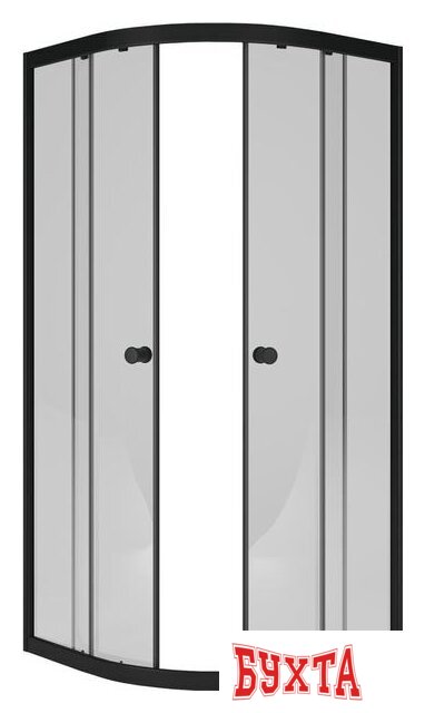 Душевой уголок Метакам Classic Black 80x80 ШПS_013570 (прозрачное стекло)
