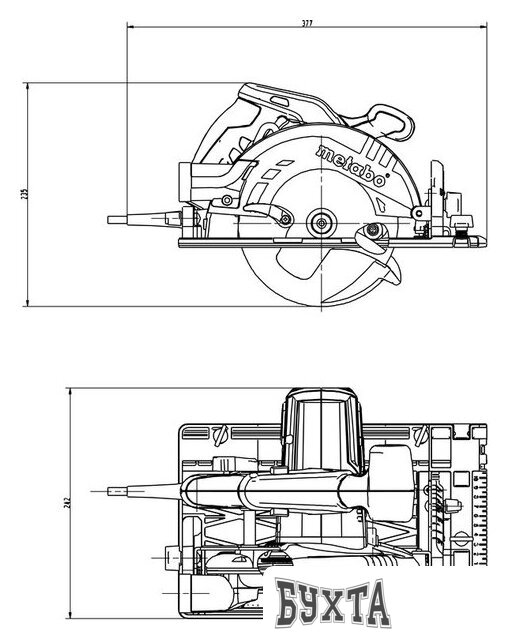 Дисковая (циркулярная) пила Metabo KS 55 FS 600955500 (с кейсом)