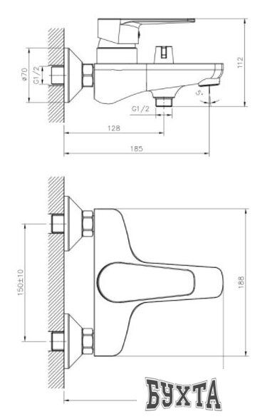 Смеситель Decoroom DR71043