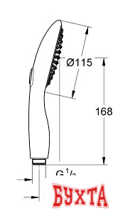 Душевая лейка Grohe Power&Soul 115 27669000