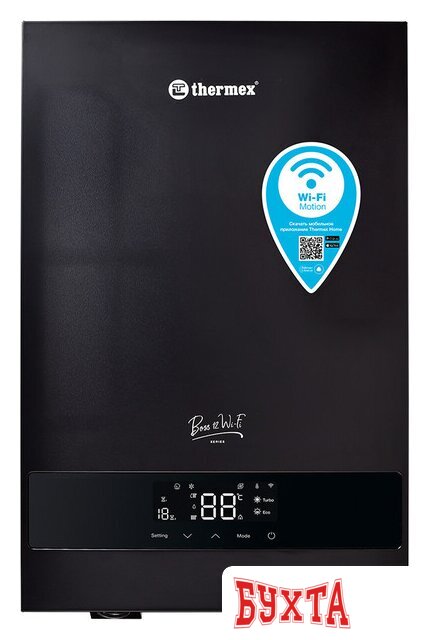 Отопительный котел Thermex Boss 12 Wi-Fi (черный)