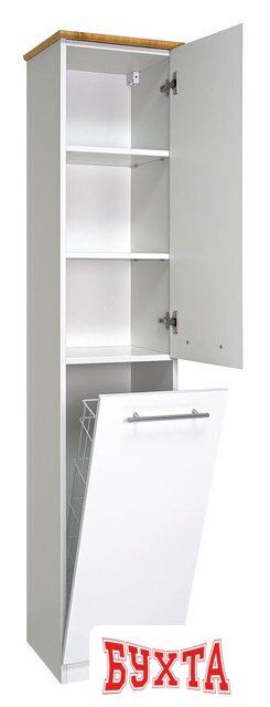 Мебель для ванных комнат Misty Респект - 35 Пенал напольный прямой правый с Б/К - Э-Рес05035-01ПрП
